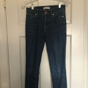9” high rise Madewell jeans